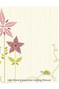 Cute Flower & Bug 2016 Monthly Planner