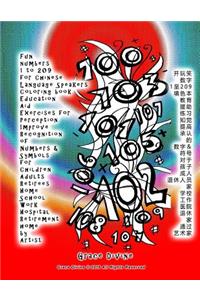 Fun numbers 1 to 209 for Chinese Language Speakers Coloring book Education Aid Exercises for Perception Improve Recognition of Numbers & Symbols for Children Adults Retirees Home School Work Hospital Retirement home by Artist Grace Divine