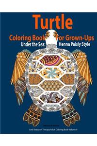 Turtle Coloring Book For Grown-Ups