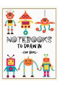 Notebooks To Draw In For Boys
