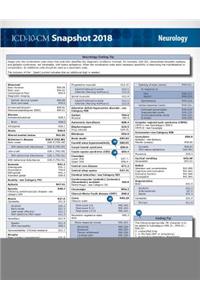 ICD-10-CM 2018 Snapshot Coding Cards: Neurology