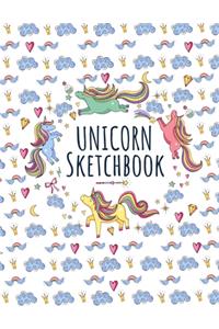 Cute Unicorn Kawaii Sketchbook