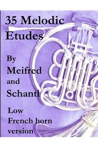 35 Melodic Etudes, Low French Horn Version