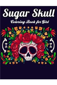 Sugar Skull Coloring Book for girl