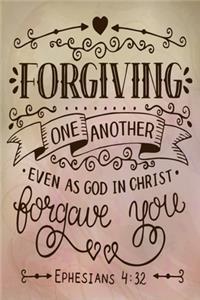 Forgiving One Another Even As God In Christ Forgave You Ephesians 4