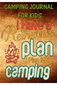Camping Journal For Kids