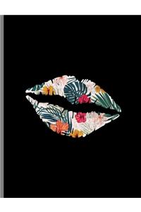 Kiss Mark Lips Floral Beach Summer Lipstick