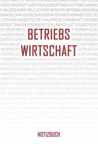 Betriebswirtschaft Notizbuch