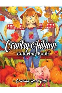 Country Autumn Coloring Book