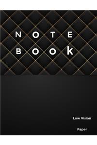 Low Vision Paper Notebook