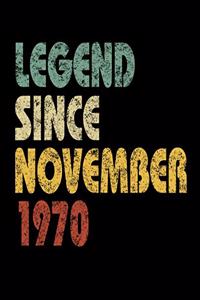 Legend Since November 1970
