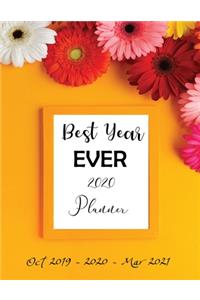 Best Year EVER 2020 Planner, Oct 2019 - 2020 - Mar 2021