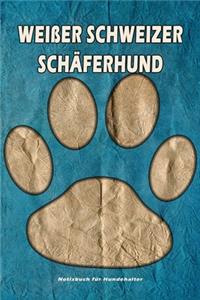 Weißer Schweizer Schäferhund Notizbuch für Hundehalter