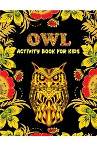 Owls Activity Book for Kids