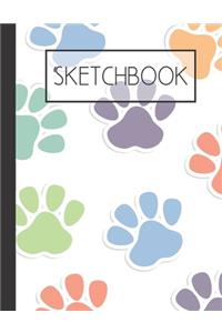 Paw print Sketchbook