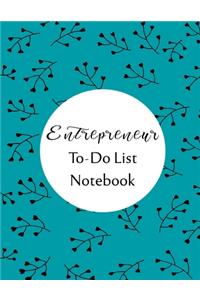 Entrepreneur To Do List Notebook