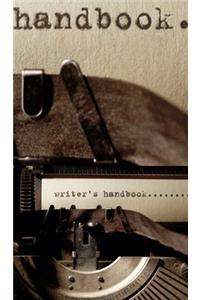 writer's typewriter themed handbook blank journal