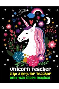 Unicorn Teacher Like A Regular Teacher Only Way More Magical