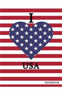 I Love USA Notebook