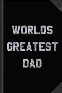 Worlds Greatest Dad Vintage Journal Notebook