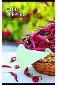 Chili Peppers Monthly Note Planner 2019 1 Year Calendar