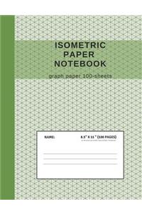 Isometric Paper Notebook Graph Paper 100-Sheets