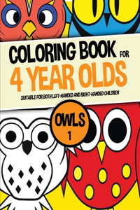 Coloring Book for 4 year olds (Owls 1)