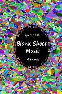 Guitar Tab Blank Sheet Music Notebook: Mosaic Color, Music Manuscript Paper, Blank Sheet Music Book, Musicians Lyrics Notebook, Staff Paper, Song Writing Journal, Lined/Ruled Paper, Songwriting, Music Lovers, 120 Pages 6