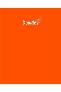 Doodles Journal - Great for Sketching, Doodling or Planning with Orange Cover