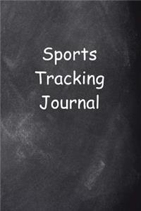 Sports Tracking Journal Chalkboard Design