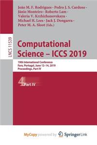 Computational Science - ICCS 2019