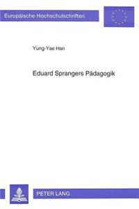 Eduard Sprangers Paedagogik