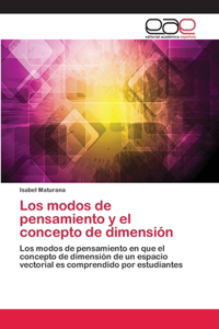 modos de pensamiento y el concepto de dimensión