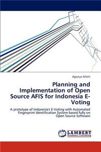 Planning and Implementation of Open Source AFIS for Indonesia E-Voting