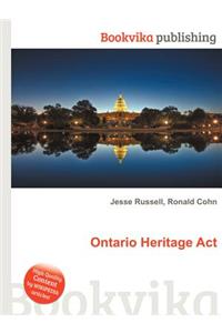 Ontario Heritage ACT