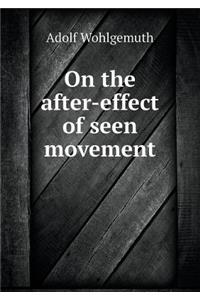 On the After-Effect of Seen Movement
