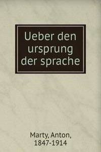 Ueber den ursprung der sprache