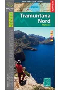 Mallorca -Tramuntana Norte GR11 map and hiking guide