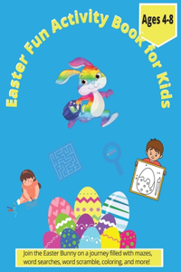 Easter Fun Activity Book for Kids - Ages 4-8