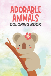 Adorable Animals Coloring Book