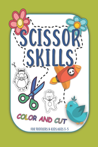 Scissor Skills - COLOR and CUT - For Toddlers & Kids Age 3-5