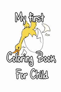 My First Coloring Book For Child