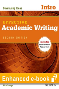 Effective Academic Writing Second Edition Introductory E-Book with Online Practice