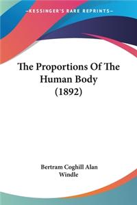 Proportions Of The Human Body (1892)