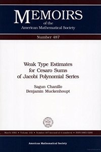 Weak Type Estimates for Cesaro Sums of Jacobi Polynomial Series