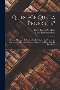 Qu'est-ce Que La Propriété?