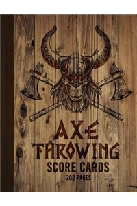 Throwing Axe Score Cards - 200 Pages