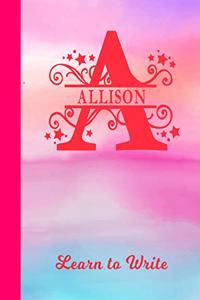 Allison Learn to Write