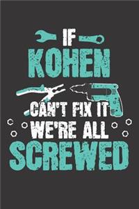 If KOHEN Can't Fix It