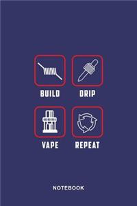 Vaporizer Vaping Art Graphic Notebook